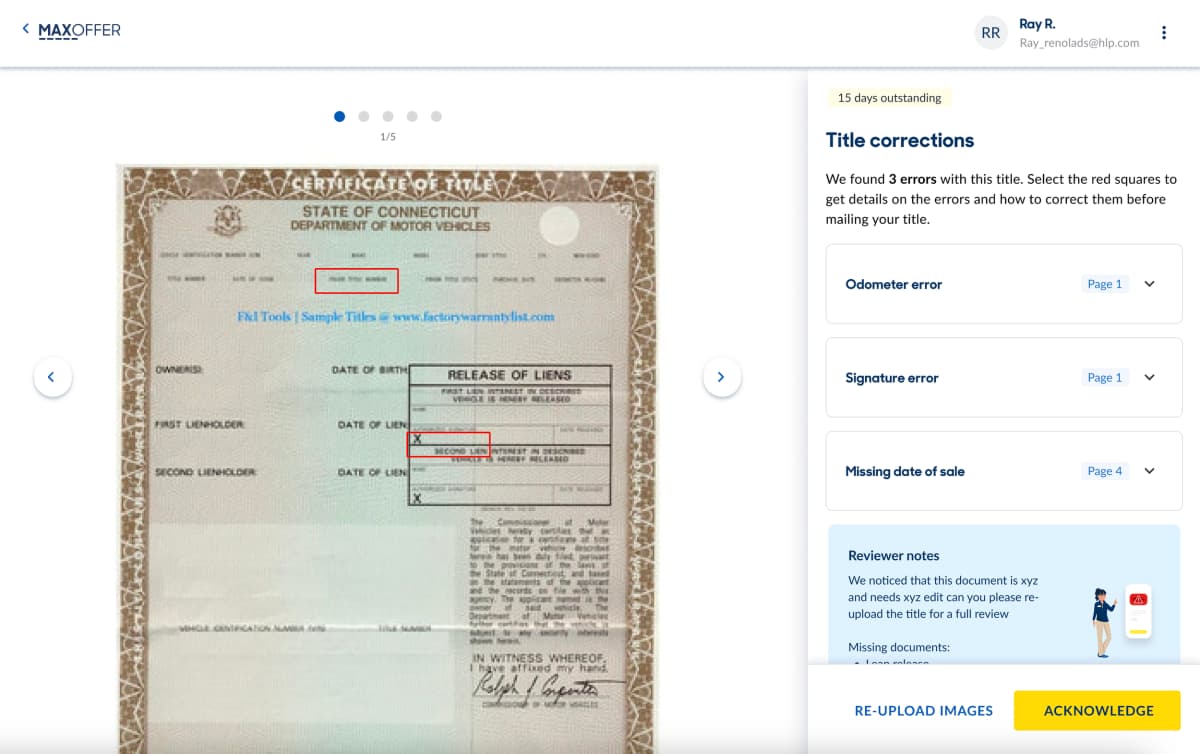MaxOffer redesign - analytics